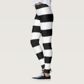 Leggings Rayures noires et blanches  (Gauche)