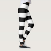Leggings Rayures noires et blanches  (Droite)