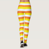 Leggings Rayures oranges, jaunes et blanches (Dos)