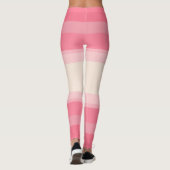 Leggings rayures paradisiaques roses (Dos)