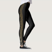 Leggings Rayures pointues d'or (Droite)