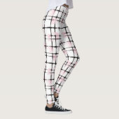 Leggings Rayures Rose Blanc Noir (Droite)