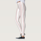 Leggings rayures rose et blanche (Gauche)