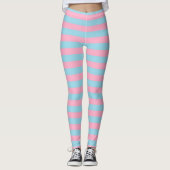Leggings Rayures roses et bleues (Devant)