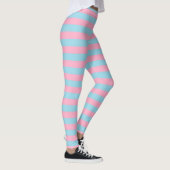Leggings Rayures roses et bleues (Droite)