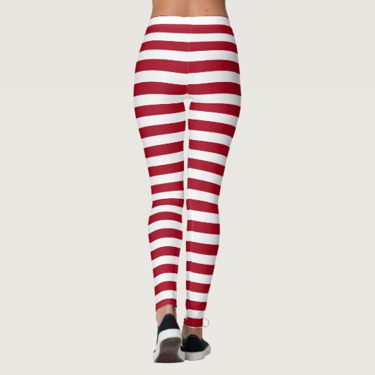 Leggings Rayures rouges et blanches de mon ~ de Ragdoll (Dos)