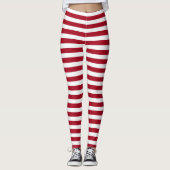 Leggings Rayures rouges et blanches de mon ~ de Ragdoll (Devant)