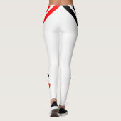 Leggings Rayures rouges et noires (Dos)