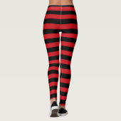 Leggings Rayures rouges et noires (Dos)