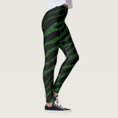 Leggings Rayures SpaceTime arrachées - Vert Parties scintil (Droite)