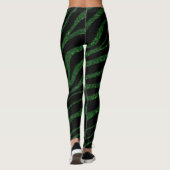 Leggings Rayures SpaceTime arrachées - Vert Parties scintil (Dos)