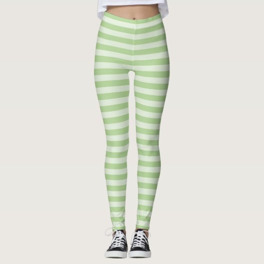 Leggings Rayures Vertes (Devant)