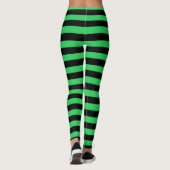 Leggings Rayures vertes et noires (Dos)