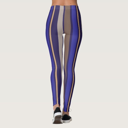 Leggings rayures violettes (Dos)