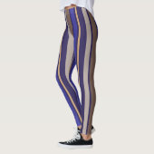 Leggings rayures violettes (Gauche)