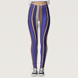 Leggings rayures violettes