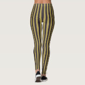 Leggings Rayures violettes et dorées (Dos)