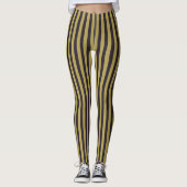 Leggings Rayures violettes et dorées (Devant)