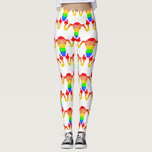 Leggings RBG Rainbow Uterus  (Devant)