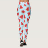 Leggings Realistic Watermelon Slice Summer Pattern (Dos)