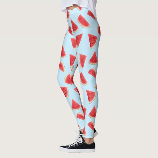 Leggings Realistic Watermelon Slice Summer Pattern (Gauche)