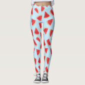 Leggings Realistic Watermelon Slice Summer Pattern (Devant)