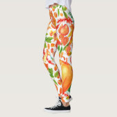 Leggings Récolte d'automne : aquarelle L'abondance de chute (Gauche)
