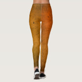 Leggings Récolte or solide couleur plaine (Dos)