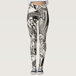 Leggings Réconciliation par Franz Marc Black et White