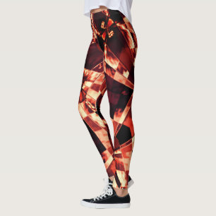 Leggings Rectangle de corail incliné ou étiré, le plus fonc