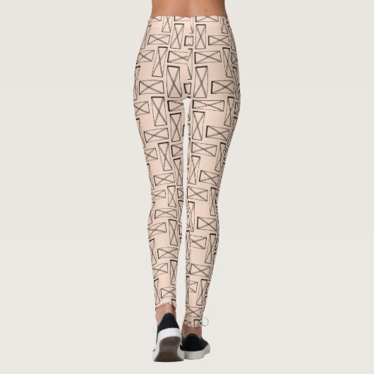 Leggings Rectangle géométrique X (Dos)