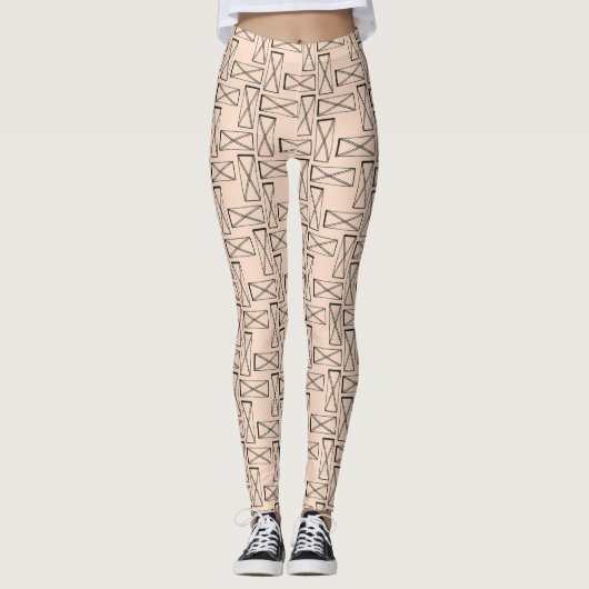 Leggings Rectangle géométrique X (Devant)