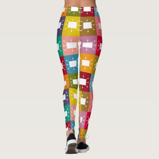 Leggings Rectangles atomiques (Dos)