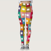 Leggings Rectangles atomiques (Devant)