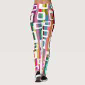 Leggings Rectangles et bandes (Dos)