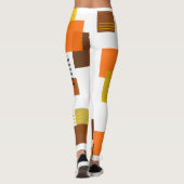 Leggings Rectangles et lignes Abstraites (Dos)