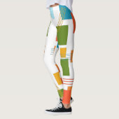 Leggings Rectangles et lignes Abstraites (Gauche)