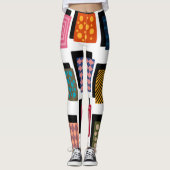Leggings Rectangles et ombres (Devant)