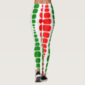 Leggings Rectangles modernes de Noël (Dos)