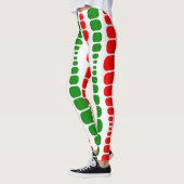 Leggings Rectangles modernes de Noël (Gauche)