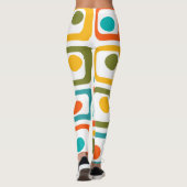 Leggings Rectangles modernes du milieu du siècle (Dos)