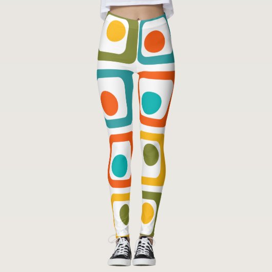 Leggings Rectangles modernes du milieu du siècle (Devant)