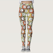 Leggings Rectangles rétro avec Starbursts (Devant)