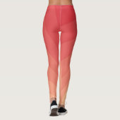 Leggings Rectangles rouges en dégradé (Dos)