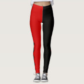 Leggings Red and Black Diamond Harlequin (Devant)