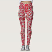 Leggings Red and Gray Dots  (Devant)