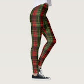 Leggings Red And Green Plaid Tartan Festive Pattern (Droite)