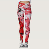 Leggings Red & Black (Devant)