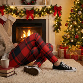 Leggings Red Black Buffalo Plaid Christmas Holiday