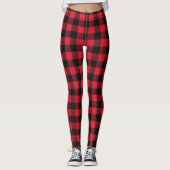 Leggings Red Buffalo Plaid  (Devant)